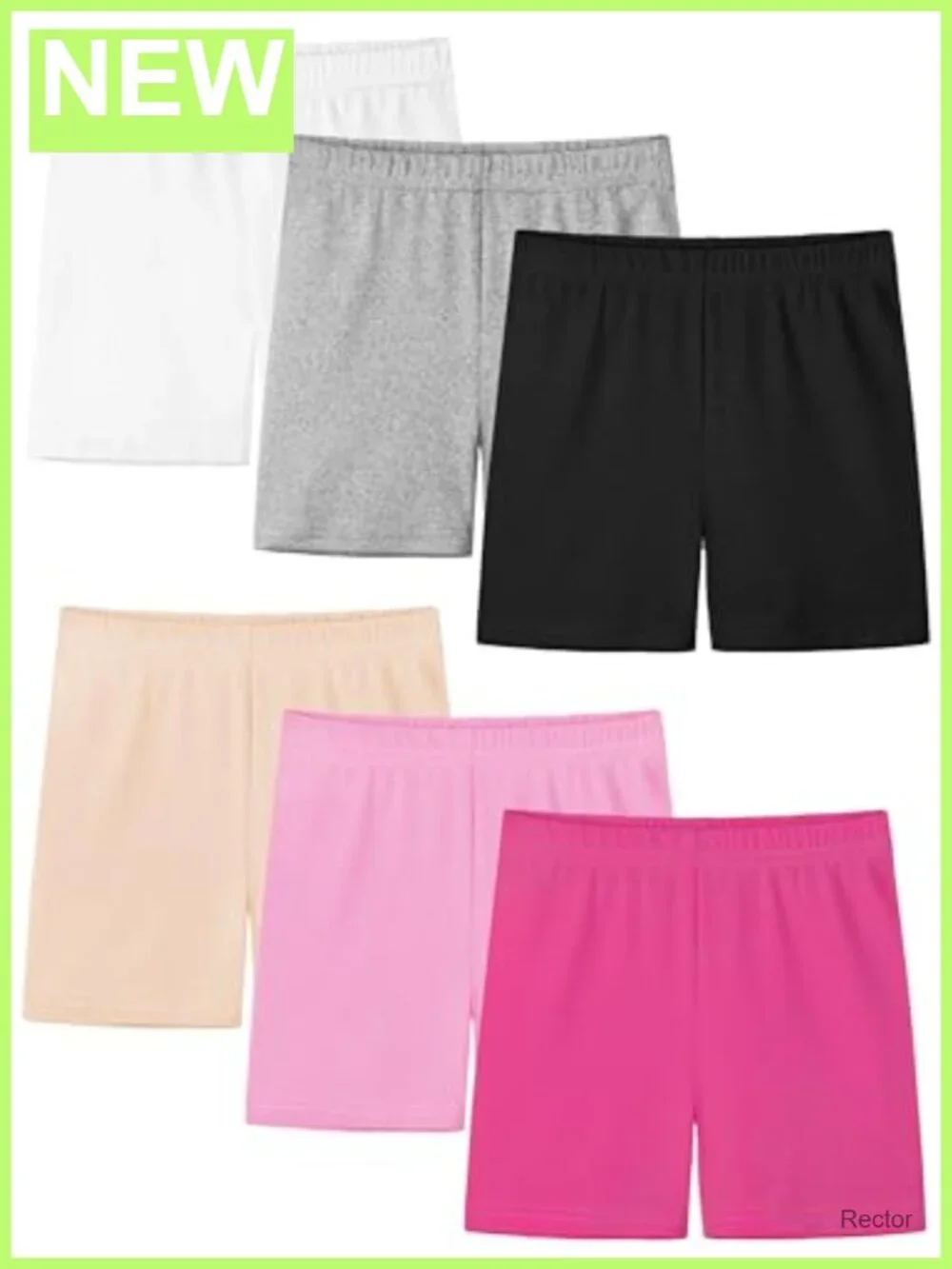 Resinta 6 Pack Girls Bike Shorts Toddler Under Dress Dance Cartwheel Shorts